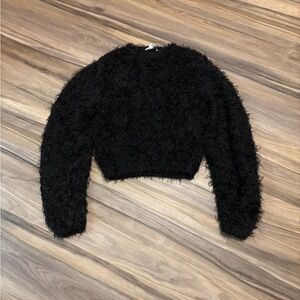 & Other Stories Black Textured Sweater